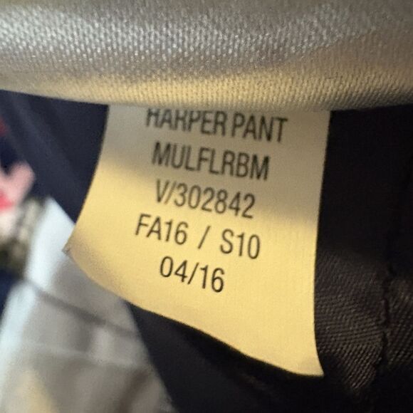 Old Navy Harper Floral Ankle Pants Women's Size 4 Slim Fit Workwear Trousers - Picture 14 of 16